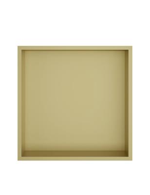 Hotbath &MORE Inbouwbox of inbouwnis - 30x30x10 - Geborsteld messing PVD BOX030BBP