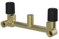 Wiesbaden inbouwdeel wastafel mengkraan 2-knops - thumbnail