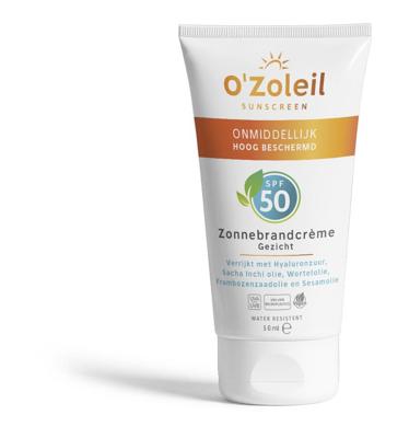 O&apos;Zoleil Zonnebrandcrème Gezicht SPF50