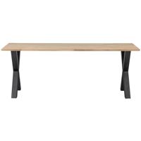 WOOOD Eettafel 'Tablo' met X-poot, 200 x 90cm - thumbnail