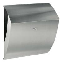 Albert Rvs BrievenbusLetter design 42cm grijs - 690785 - thumbnail