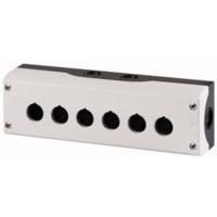 Eaton M22-I6 Opbouwbehuizing 6 inbouwplaatsen, Voor bodembevestiging (Ø x h) 22 mm x 80 mm Antraciet 1 stuk(s) - thumbnail