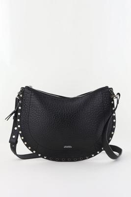 Isabel Marant crossbody Oskan Soft Zip BF0066FA-C4C22M black/silver