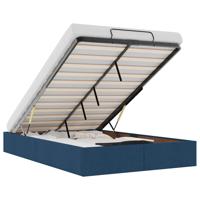 Bedframe zonder matras 120x200 cm stof blauw - thumbnail