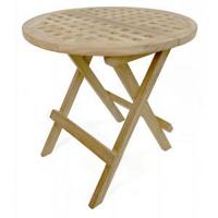 Express teak houten bijzettafel Bandarrond inklapbaar 50x50cm - thumbnail