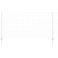 VidaXL Hek met paal zilver 1,2 x 25 m staal - thumbnail