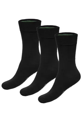 3-paar unisex sokken BEAU - Bamboe heren en dames sokken - Donkerblauw - Zwart