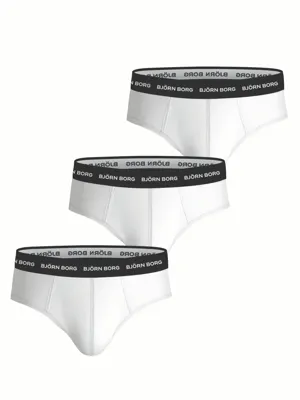 Bjorn Borg 3-pak Heren slip - Zwart heren onderbroek - Elastisch katoen