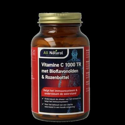 All Natural Vitamine C 1000 met bioflavonoiden & rozenbottel 100 Tabletten All Natural Vitamine C 1000 met bioflavonoiden & rozenbottel 100 Tabletten