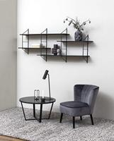 Bendt Ronde Salontafel 'Per' Zwart Marmerlook, Ø77cm - thumbnail