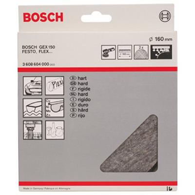 Bosch Accessories 3608604000 Polijstvilt voor excentrische schuurmachine. Hard, 160 mm Diameter 160 mm 2 stuk(s)