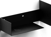 Clou Flush Badmeubelkast Open Met Handoekhouder Links 44x18x20,5 cm Zwart - thumbnail