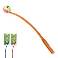 Werpstok met tennisbal 63 cm Speelplezier-hond Gebr. de Boon - Gebr de boon - thumbnail