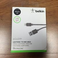 Belkin Premium MIXIT metallic naar USB-A laad-/sync-kabel (1,2 m), 1.2m Lightning, grijs - thumbnail