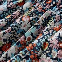 Kinderrokje bloemenprint 116 donkerblauw - thumbnail