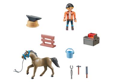 Playmobil® Horses of waterfall 71357 hoefsmid Ben en Achilles Playmobil® Horses of waterfall 71357 hoefsmid Ben en Achilles