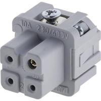 Amphenol C146 10B003 002 4-1 Businzetstuk Heavy mate C146 Totaal aantal polen 3 + PE 1 stuk(s) - thumbnail