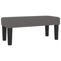 Boxspring met matras kunstleer grijs 120x190 cm - thumbnail