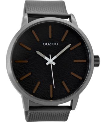 OOZOO Timepieces Horloge Donker Zilver | C9233