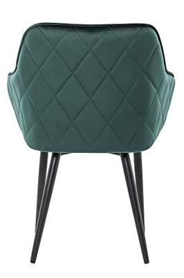 Artistiq Eetkamerstoel 'Juna' Velvet, kleur Groen