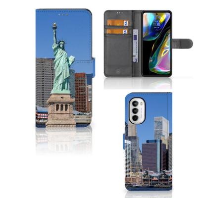 Motorola Moto G52 | Moto G82 | Flip Cover | Vrijheidsbeeld Motorola Moto G52 | Moto G82 | Flip Cover | Vrijheidsbeeld