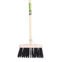 MM Eurotool Bezem fsc 29cm zwart ppn mm steel 150cm - thumbnail