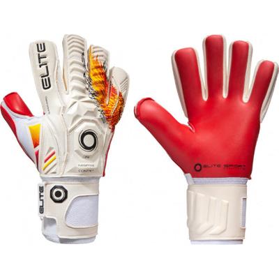 Elite keepershandschoenen Felix latex/foam wit/rood