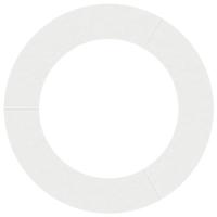 VidaXL Geschikt voor platte boomring wit ø60 / 90 cm staal - thumbnail