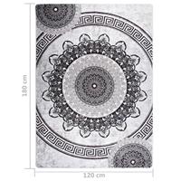 VidaXL Vloerkleed wasbaar anti-slip 120x180 cm meerkleurig - thumbnail
