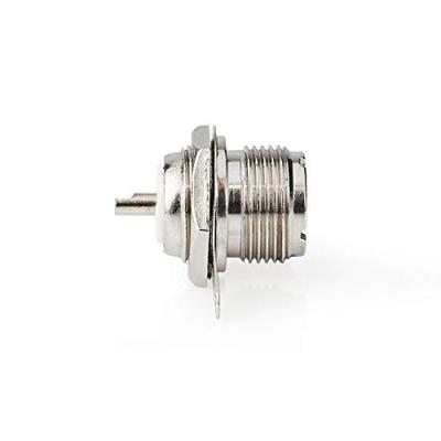 Nedis PL259-Connector | Female | Chassis | 5.0 mm | Zilver | 25 Stuks | 1 stuks - CSVC43910ME CSVC43910ME