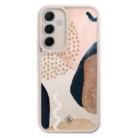 Samsung Galaxy A55 beige case - Abstract dots - thumbnail