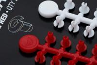 Korda Floss Caps White/Red - thumbnail