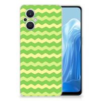 OPPO Reno8 Lite TPU bumper Waves Green - thumbnail