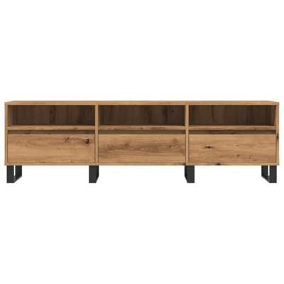 Tv-meubel 150x30x44,5 cm bewerkt hout artisanaal eikenkleur