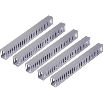 Sygonix SY-6801170 Kabelgoot (l x b x h) 2000 x 60 x 80 mm 5 stuk(s) Grijs