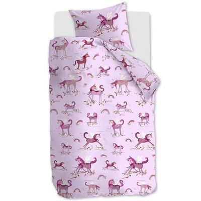Beddinghouse Beddinghouse x Hanneke de Jager Dekbedovertrek Unicorn Paradise Pink 100x135 cm