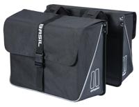 Basil forte dubbele fietstas, waterafstotend, 35l, zwart. - thumbnail