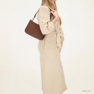 Hide & stitches jura schoudertas-Brown