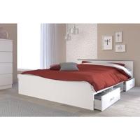 Bed Dallas met lades - wit - 140x200 cm - Leen Bakker - thumbnail