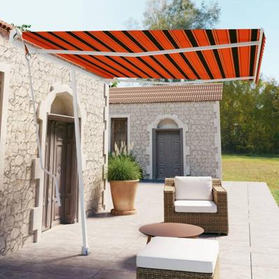 Luifel vrijstaand automatisch 300x250 cm oranje en bruin