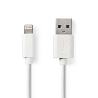 Sync and Charge-Kabel | Apple Lightning 8-Pins Male - USB-A Male | 2,0 m | Wit - thumbnail