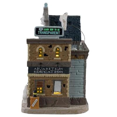 Lemax apparition academy verlicht huisje Spooky Town 2021