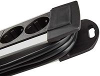 Stekkerdoos Premium-Alu-Line 10-Wegs 3.00 m Aluminium/Zwart - Geaard - thumbnail