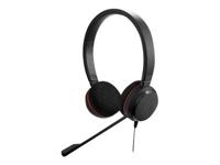 Jabra Evolve 20 Stereo Headset – Microsoft Certified Headphones for VoIP Softphone with Passive Noise Cancellation – USB-Cable with Controller – Black - thumbnail