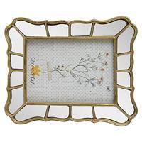 Clayre & Eef Fotolijst 13x18 cm Goudkleurig Kunststof Fotokader - thumbnail