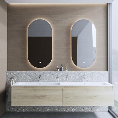 Badkamermeubelset BWS Anubis 140cm 2 Laden Natuur Eiken Met Wastafel (Naar Keuze) Badkamermeubelset BWS Anubis 140cm 2 Laden Natuur Eiken Met Wastafel (Naar Keuze)