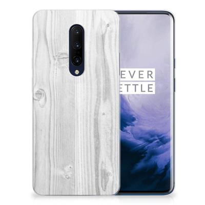 OnePlus 7 Pro | Bumper Hoesje | White Wood OnePlus 7 Pro | Bumper Hoesje | White Wood