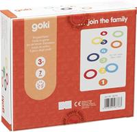 Goki houten ringwerpspel met 6 vilt ringen - thumbnail