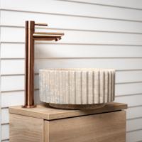 Waskom Loutro Irini Rond 25x25x14 cm Marmer - thumbnail