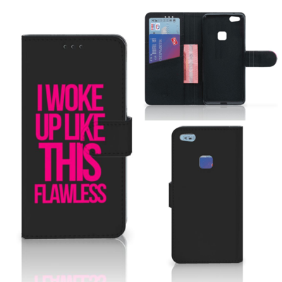 Huawei P10 Lite Hoesje met naam Woke Up - Origineel Cadeau Zelf Maken Huawei P10 Lite Hoesje met naam Woke Up - Origineel Cadeau Zelf Maken